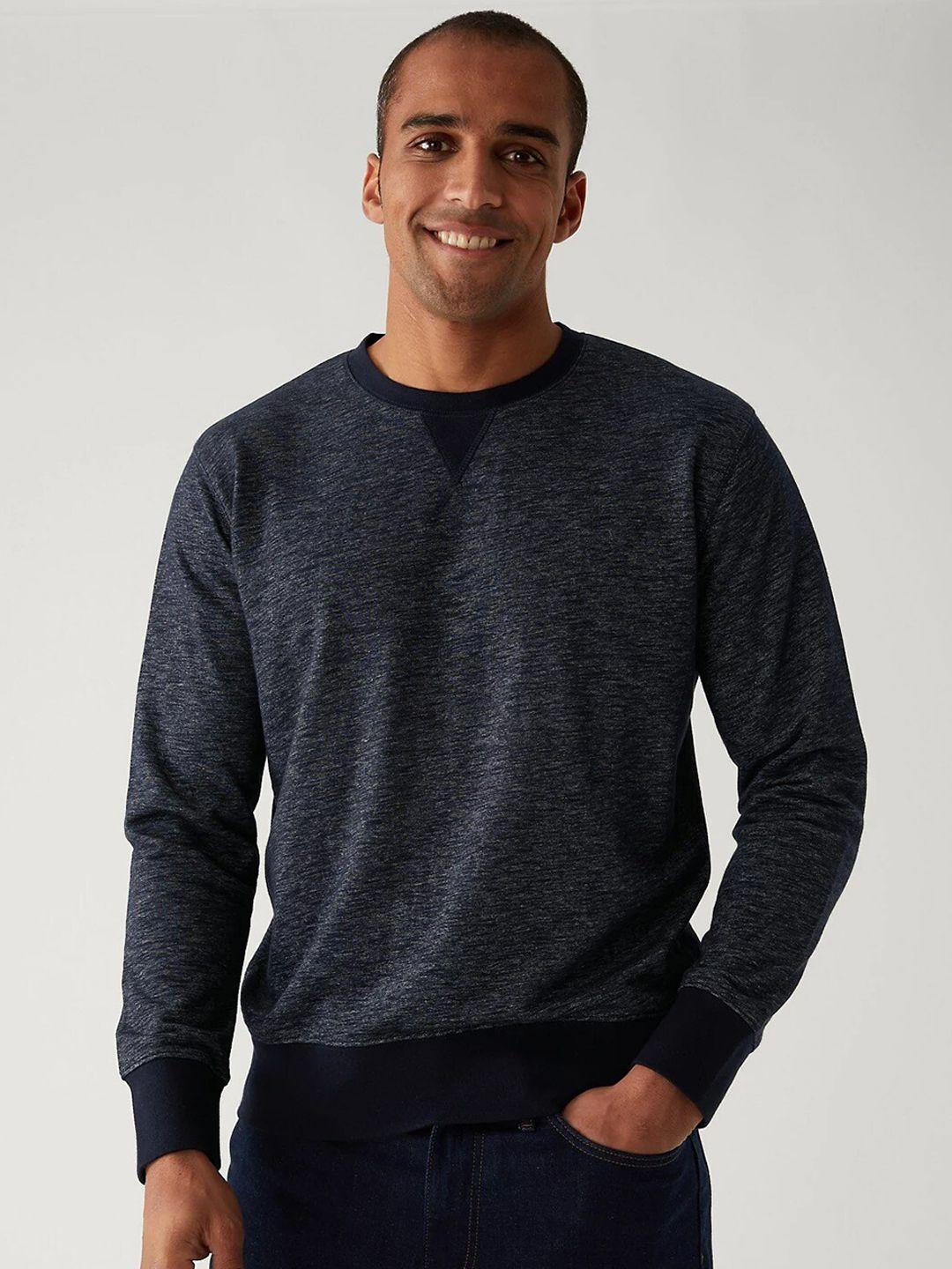 marks & spencer men cotton ribbed sweatshirt