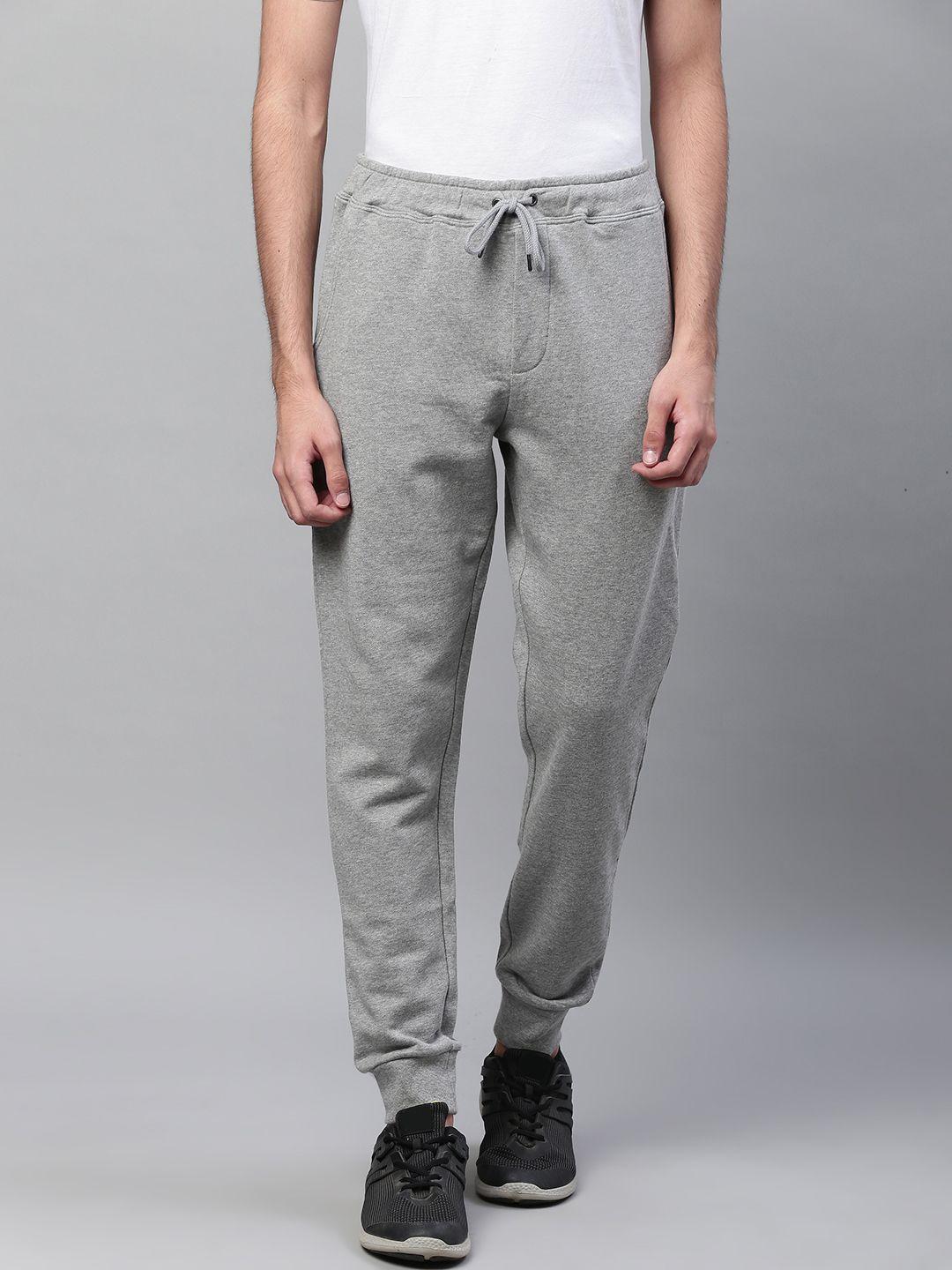 marks & spencer men grey solid joggers