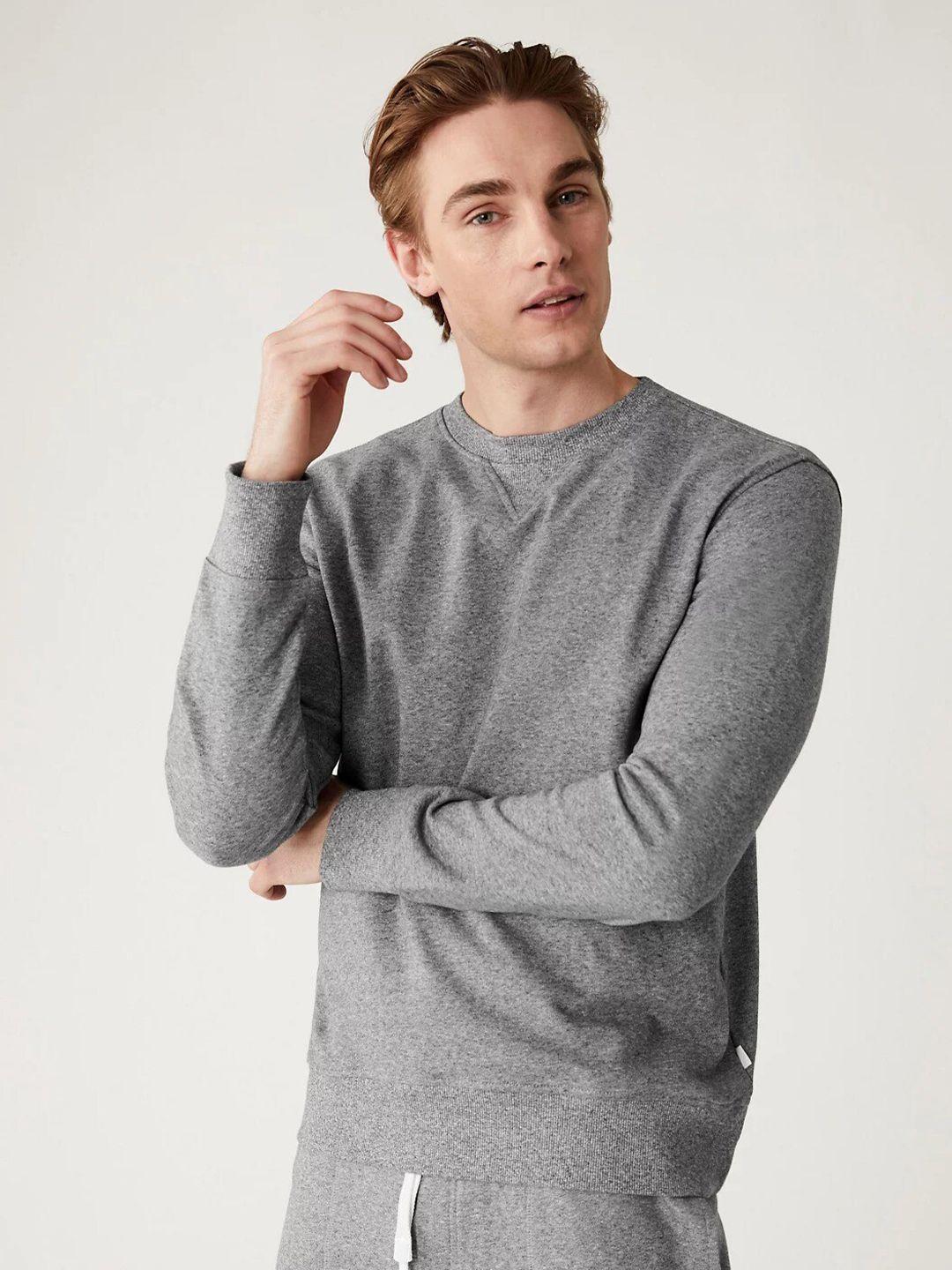 marks & spencer men grey sweatshirt