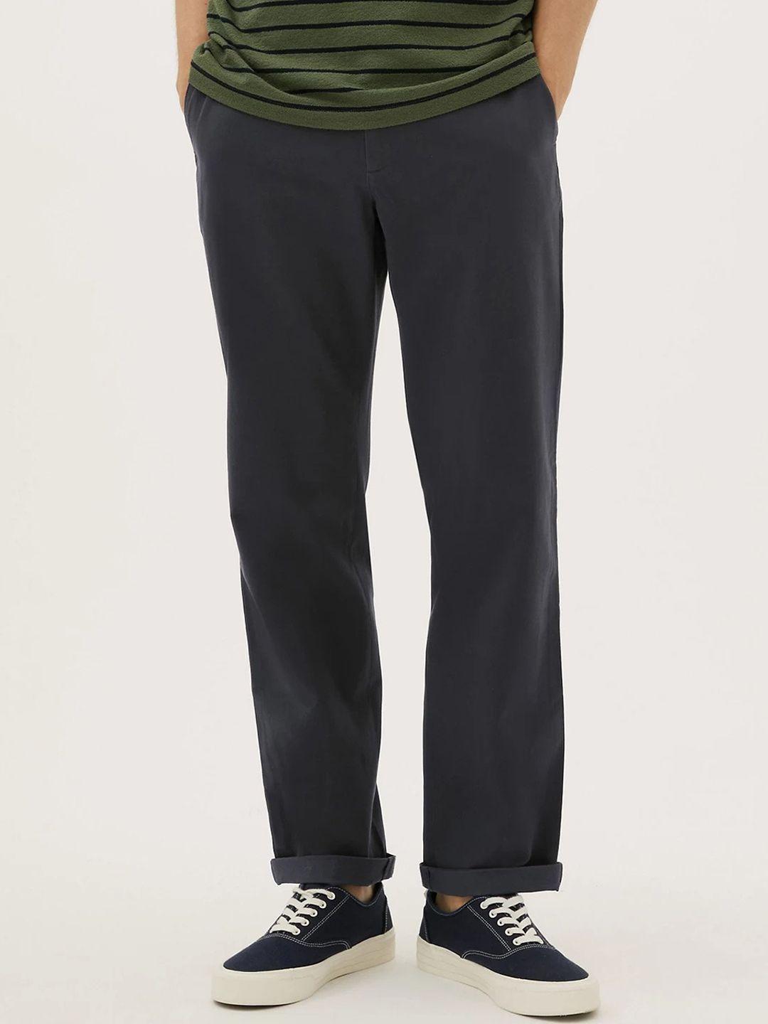 marks & spencer men high-rise trousers