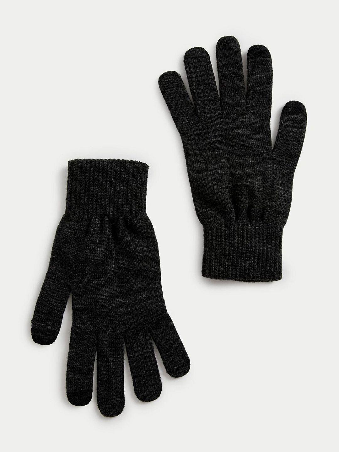 marks & spencer men knitted touchscreen gloves