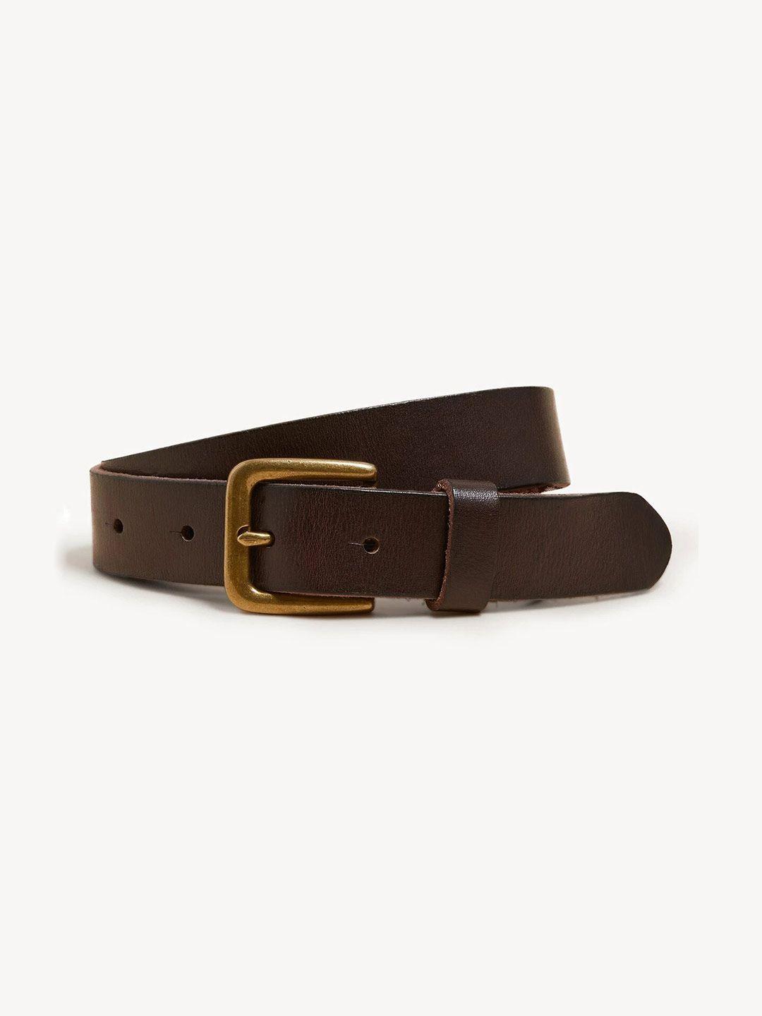 marks & spencer men leather formal belt