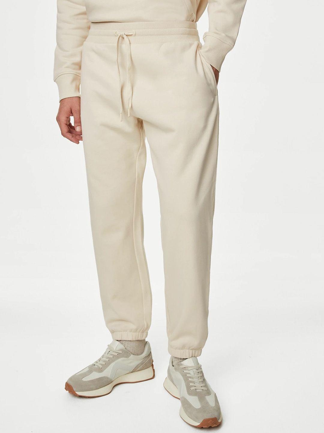 marks & spencer men mid-rise oversized joggers