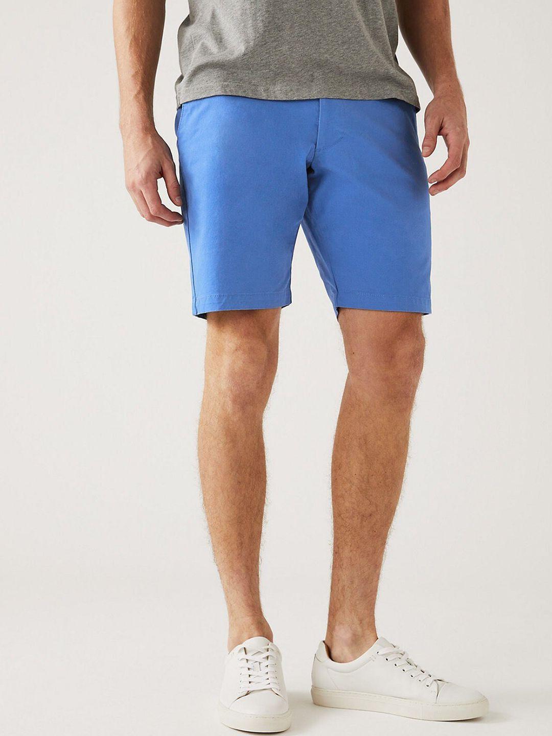 marks & spencer men mid-rise regular fit shorts