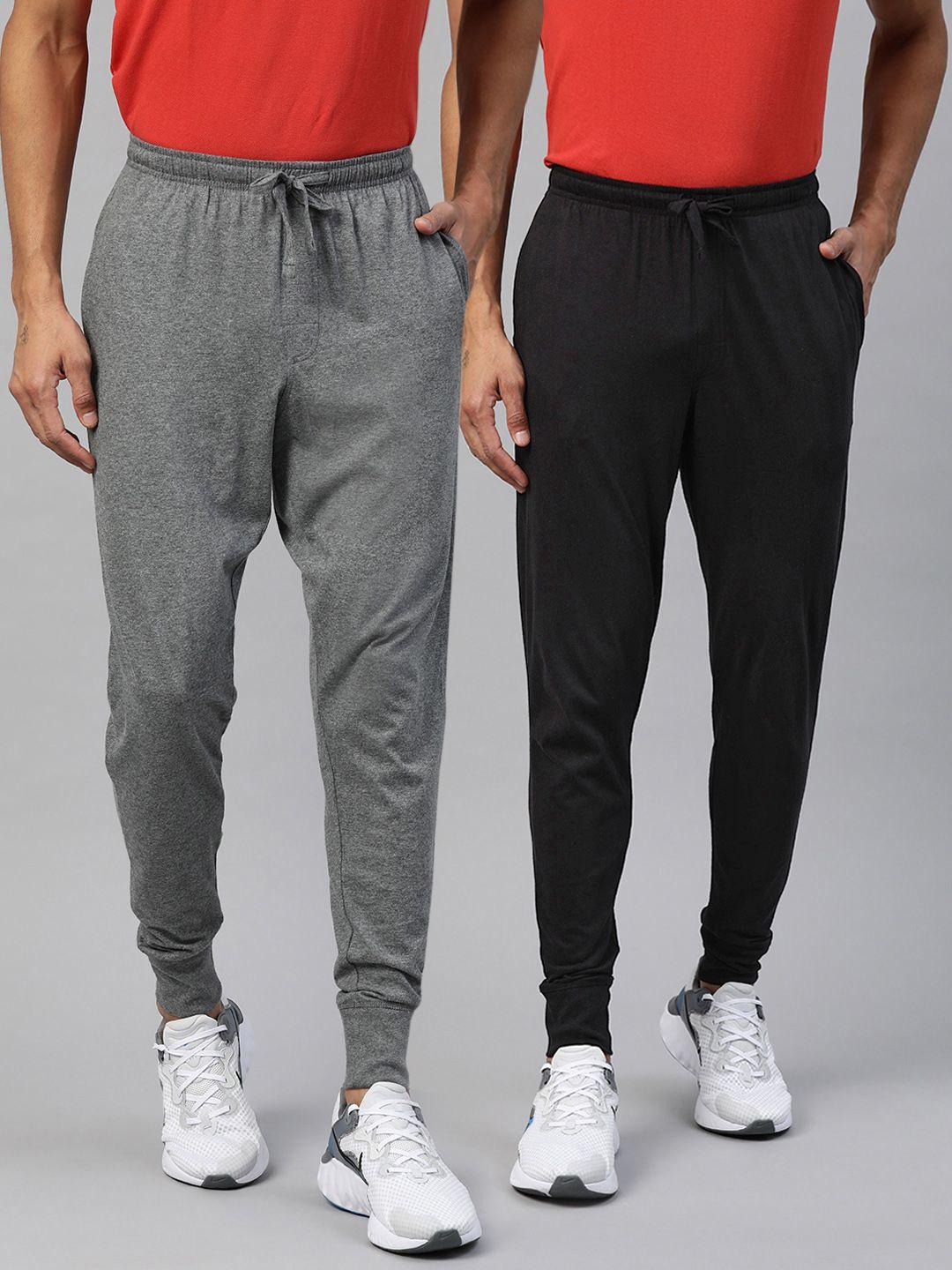 marks & spencer men pack of 2 pure cotton solid joggers