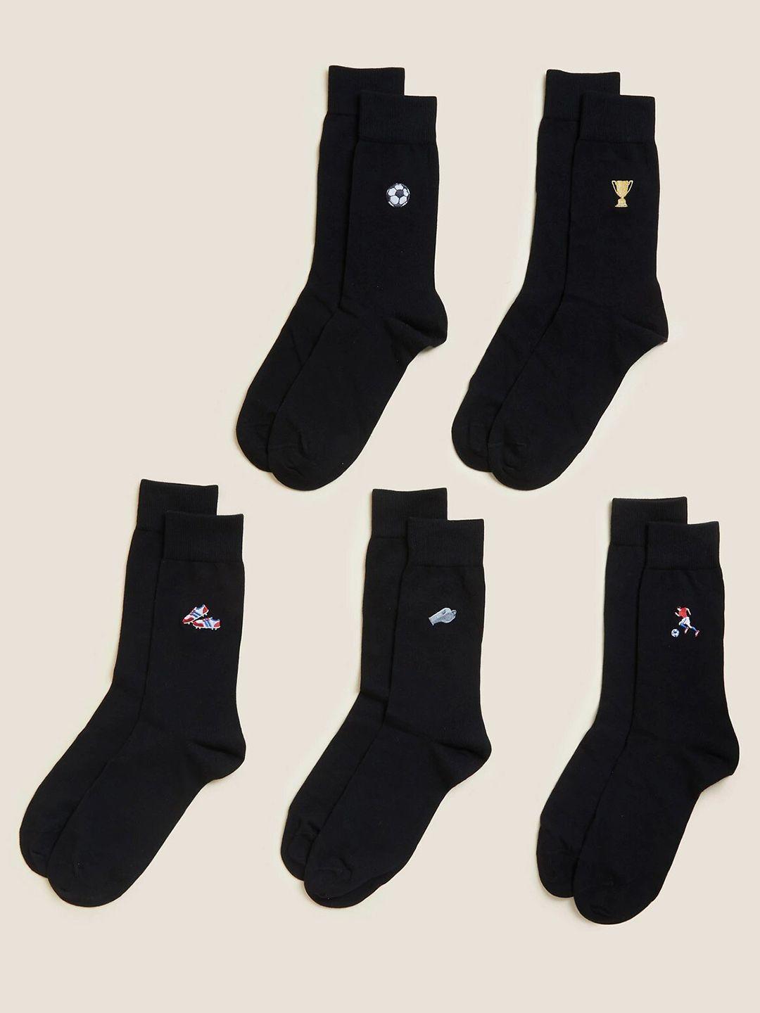 marks & spencer men pack of 5 ankle-length socks