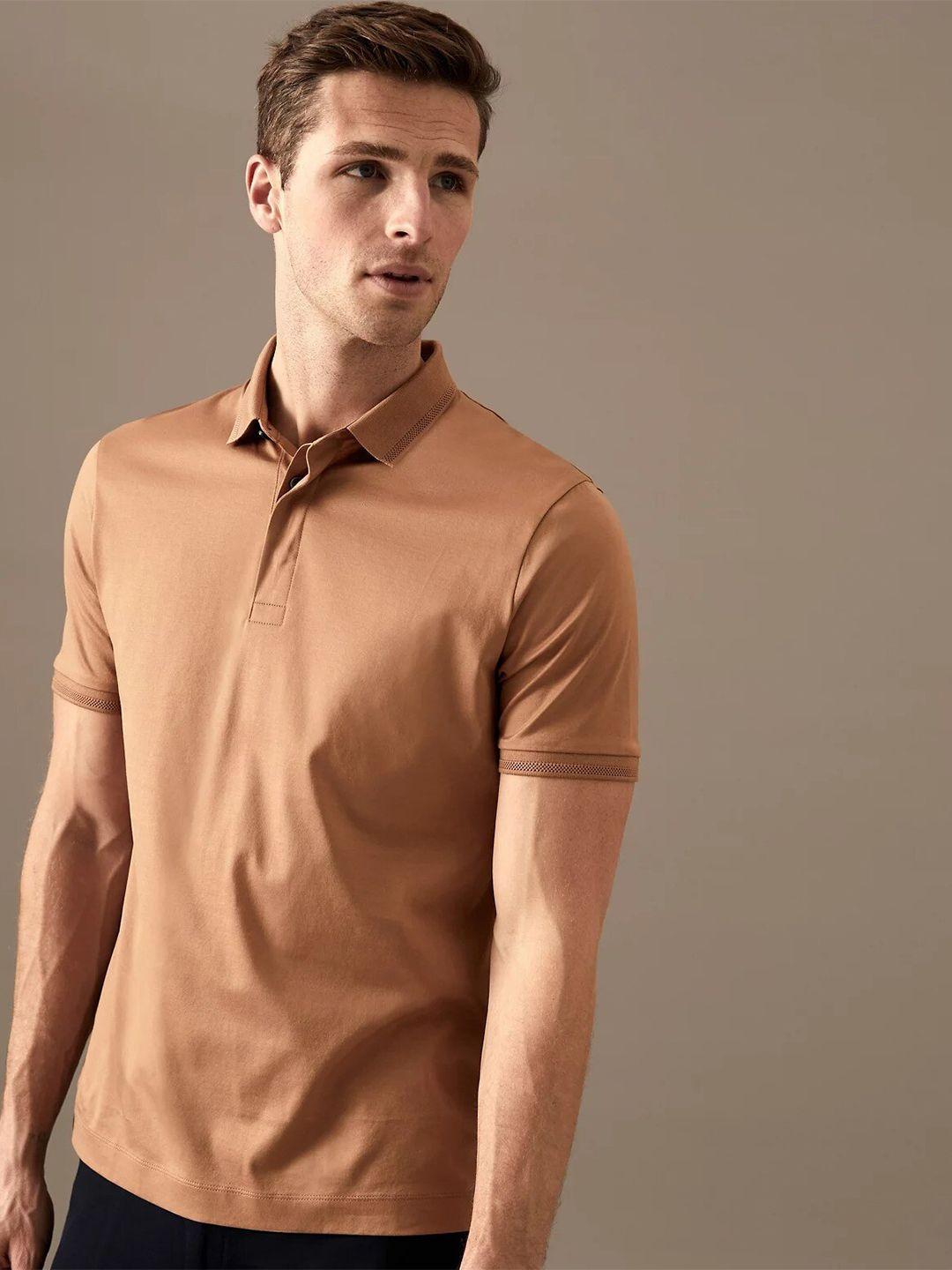 marks & spencer men polo collar cotton t-shirt