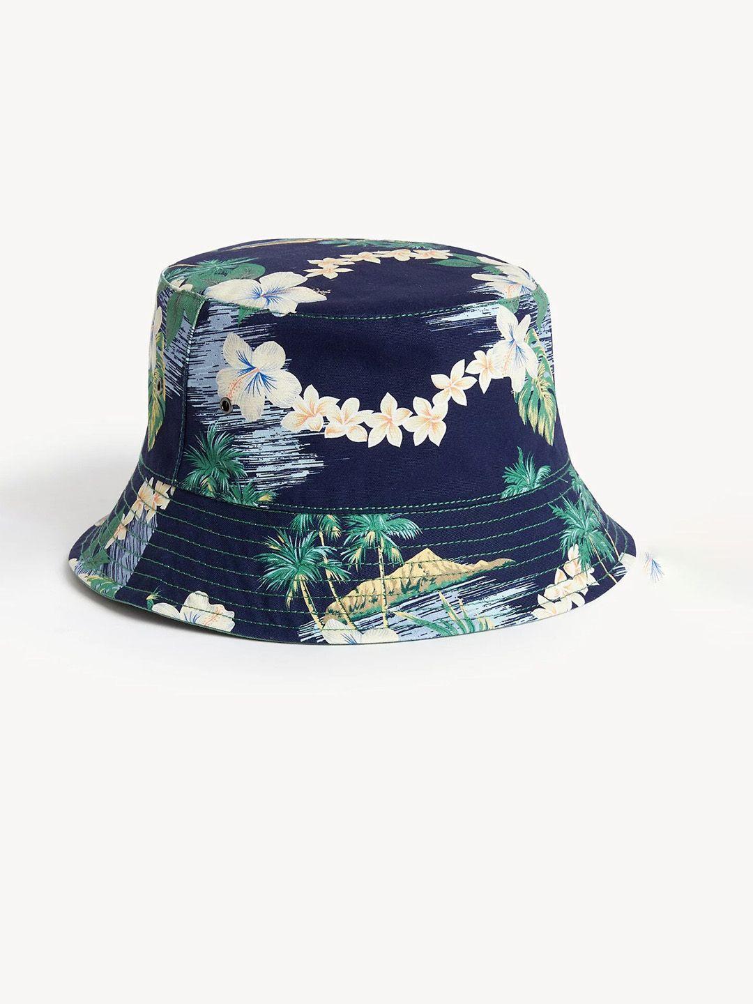 marks & spencer men printed pure cotton bucket hat