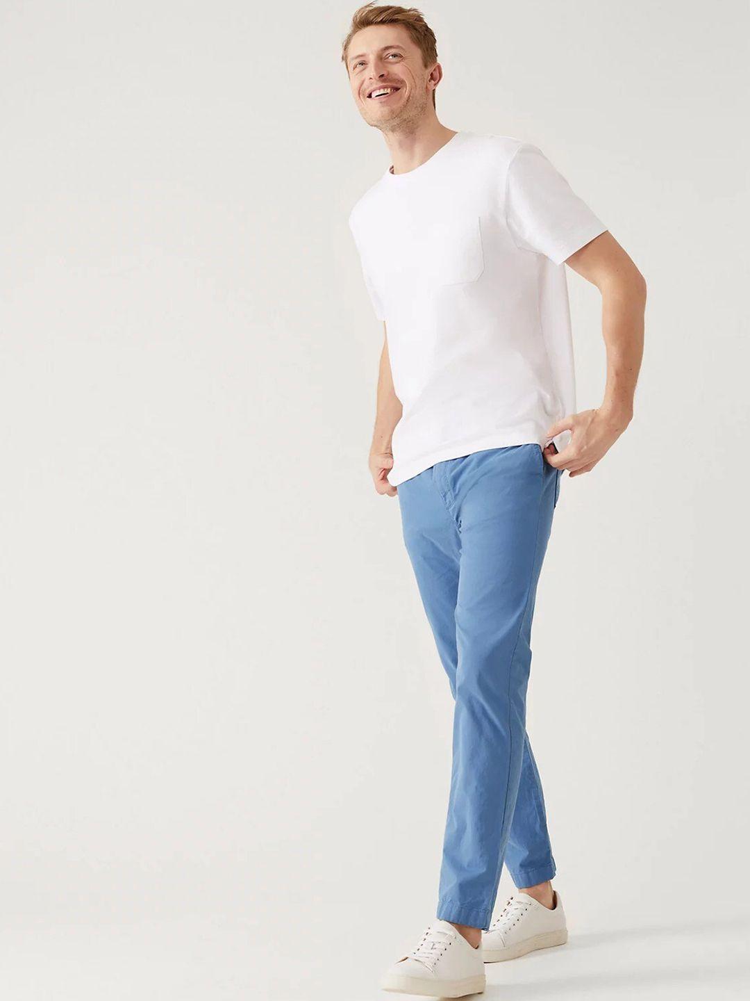 marks & spencer men regular fit chinos trousers