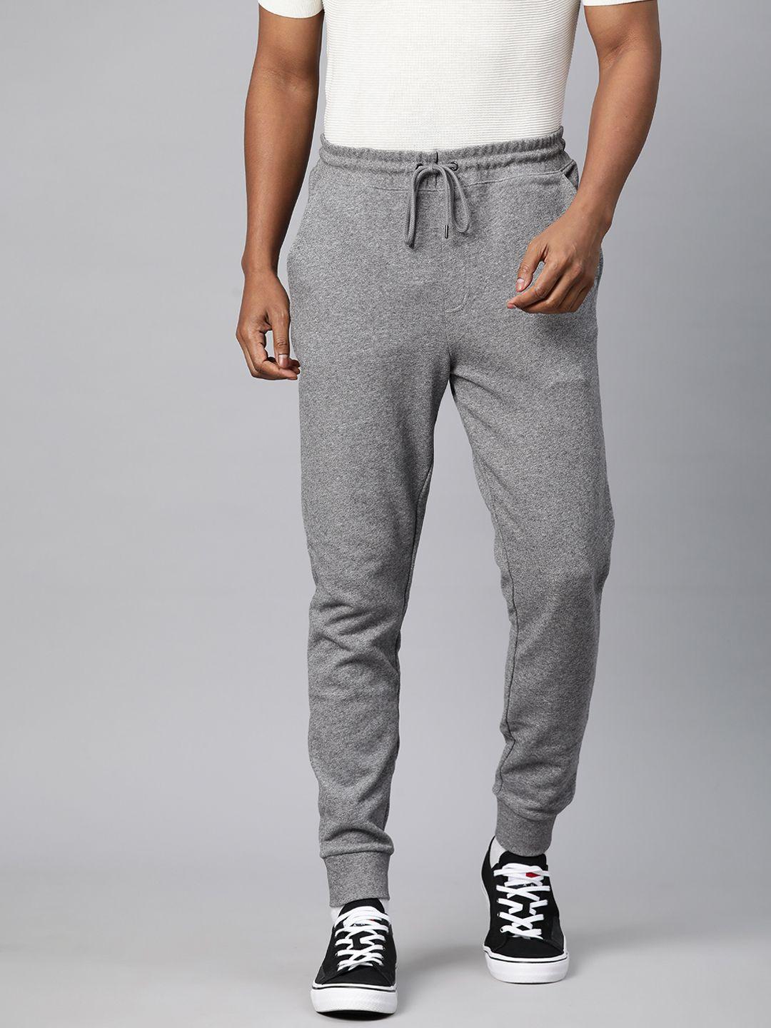 marks & spencer men solid pure cotton joggers