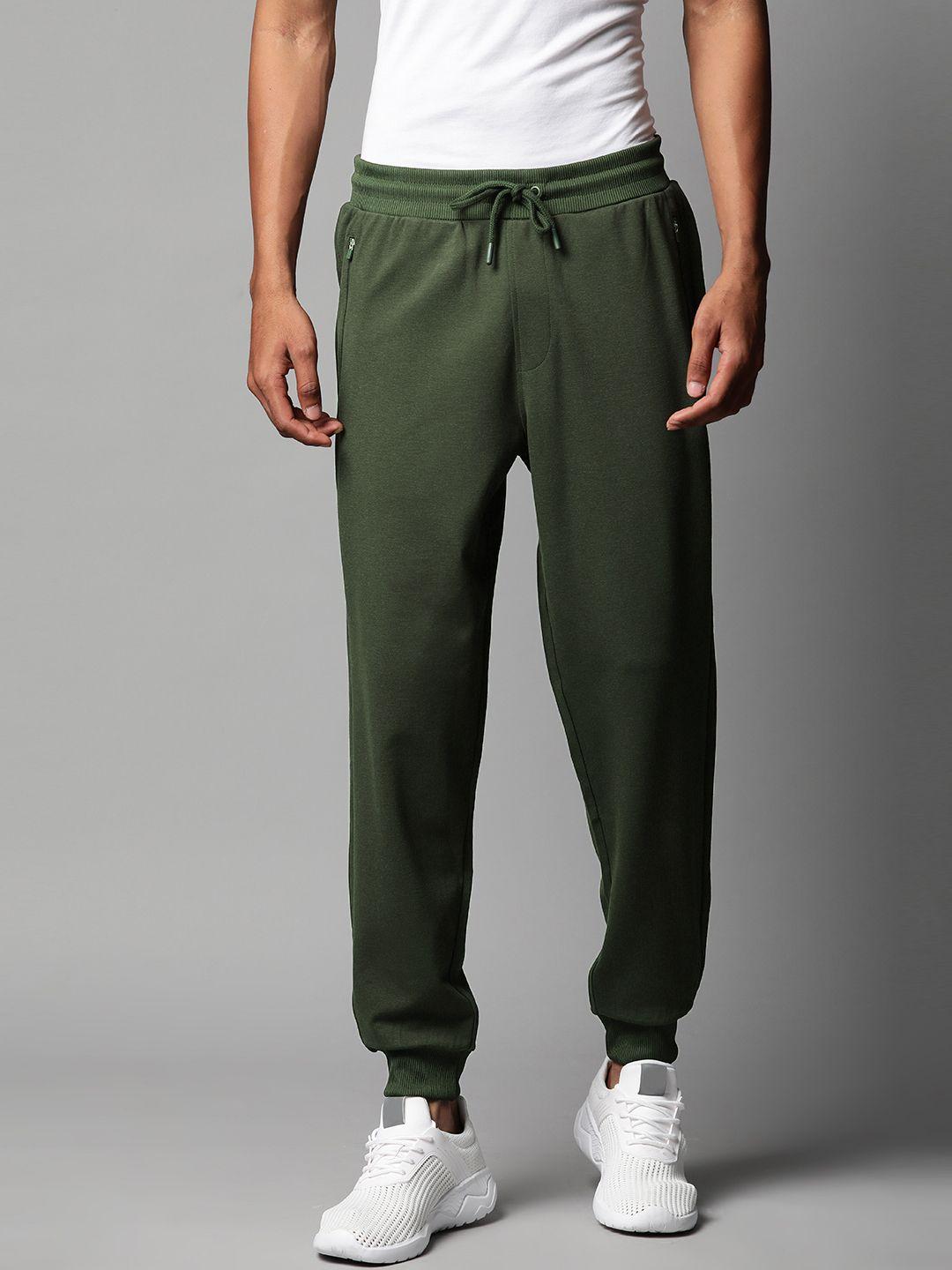 marks & spencer men solid slim fit joggers