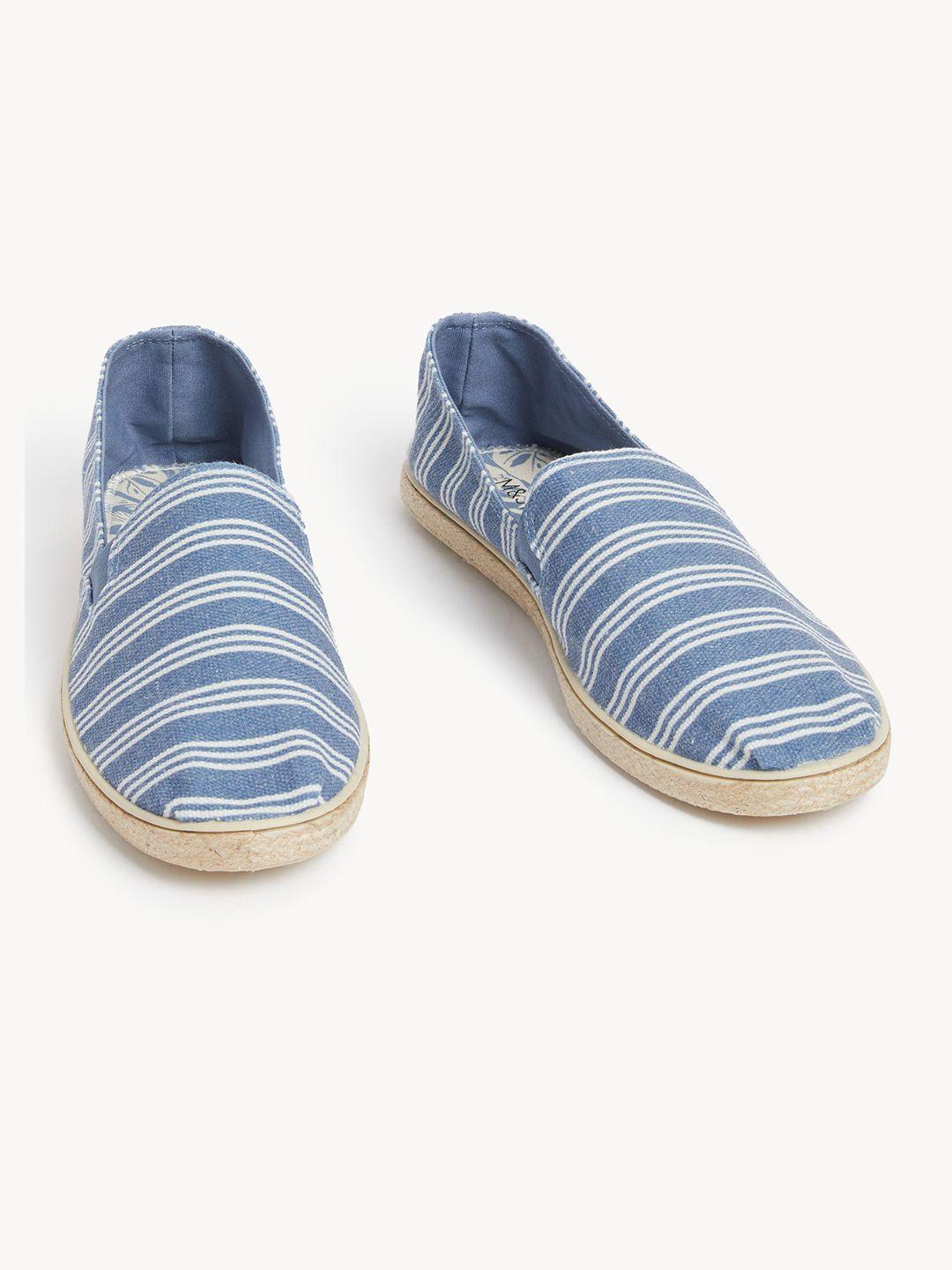 marks & spencer men striped espadrilles