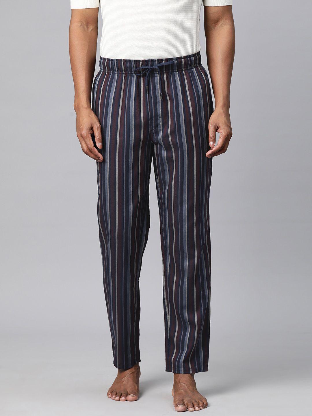 marks & spencer men striped lounge pants