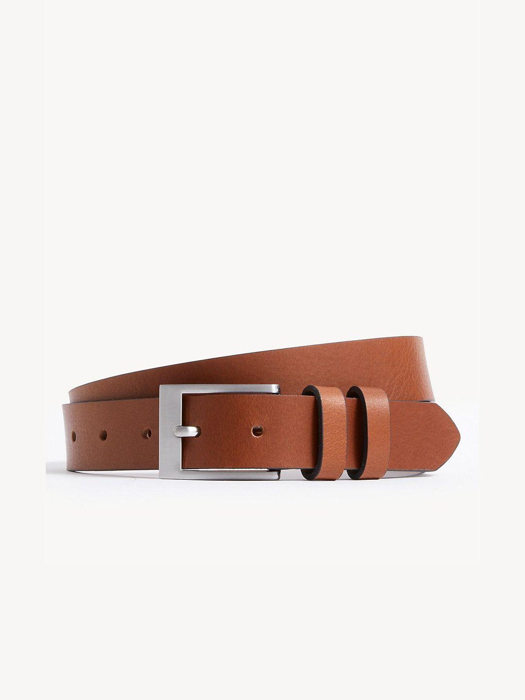 marks & spencer men tang leather formal belt