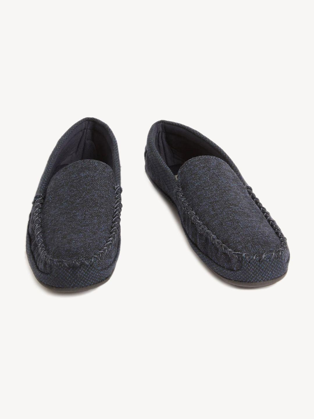 marks & spencer men textured comfort insole loafers