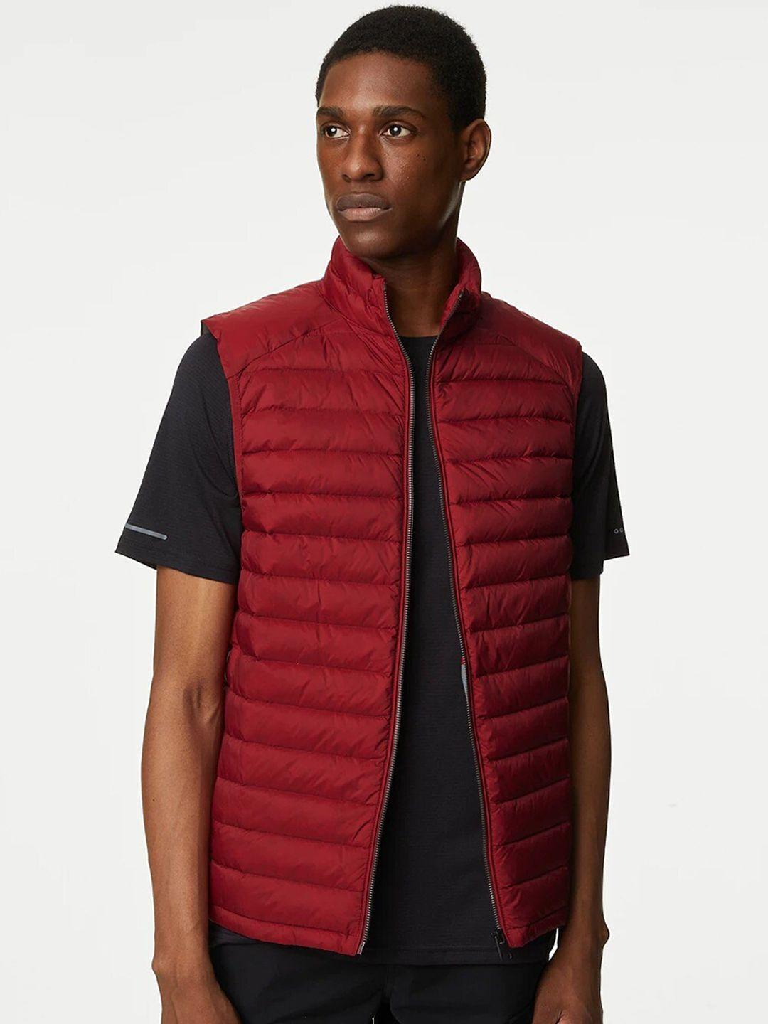 marks & spencer mock collar sleeveless puffer jacket