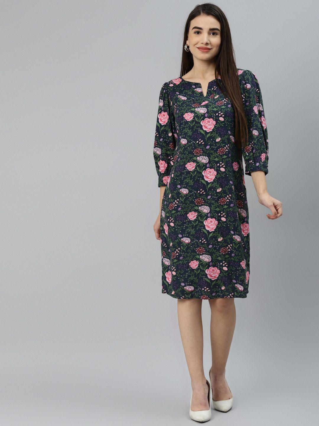 marks & spencer multicoloured linen a-line dress