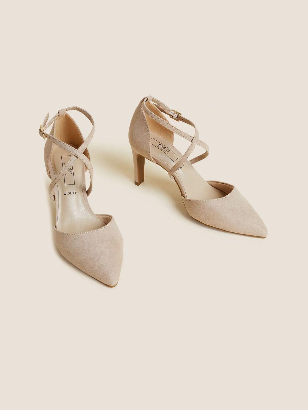 marks & spencer pointed toe heeled pumps