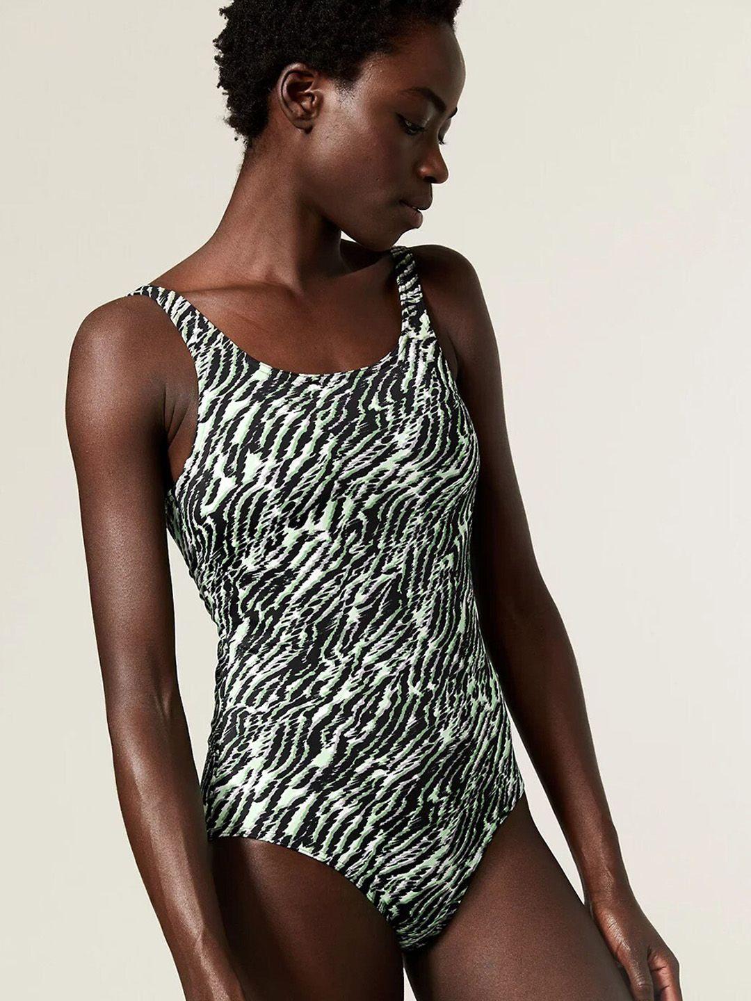 marks & spencer printed shoulder strap bodysuit