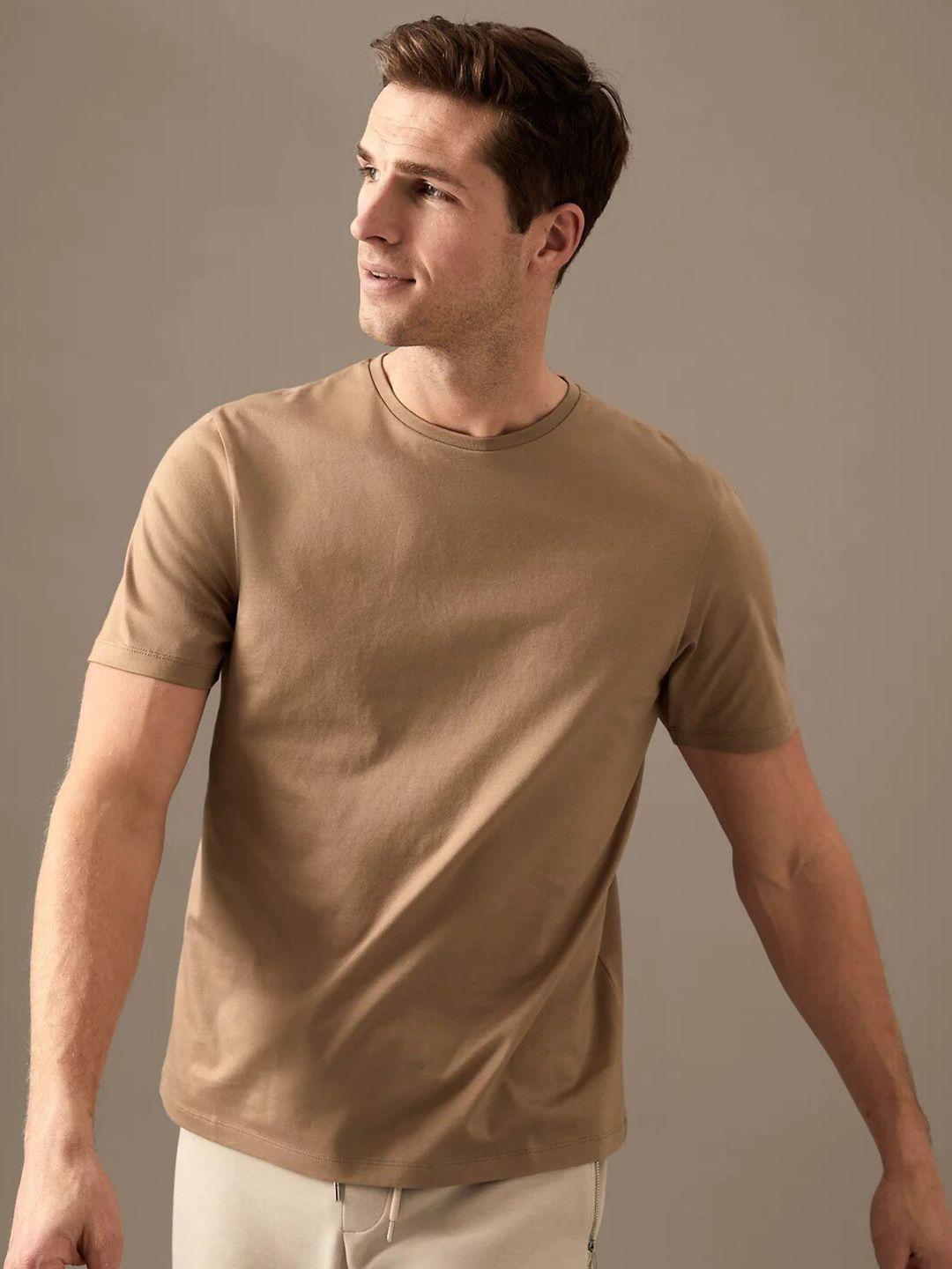 marks & spencer round neck pure cotton t-shirt