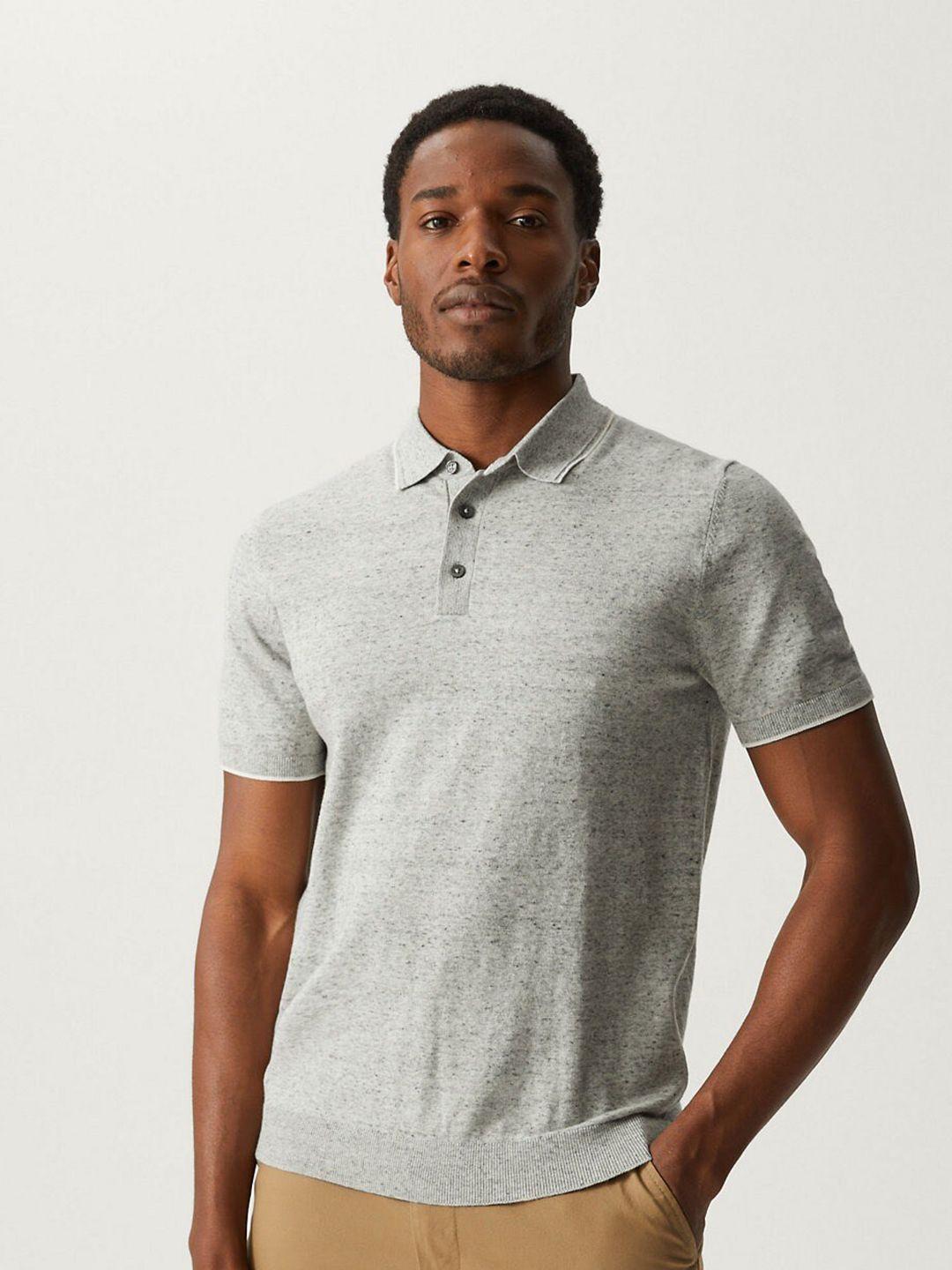 marks & spencer short sleeves polo collar t-shirt