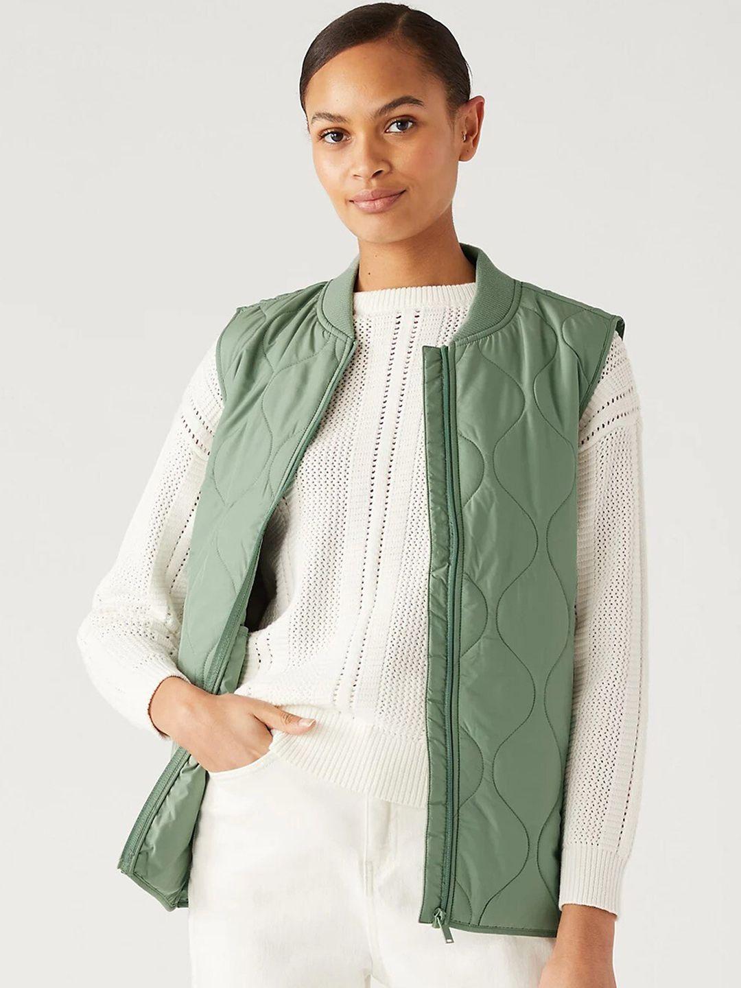 marks & spencer sleeveless quilted jacket