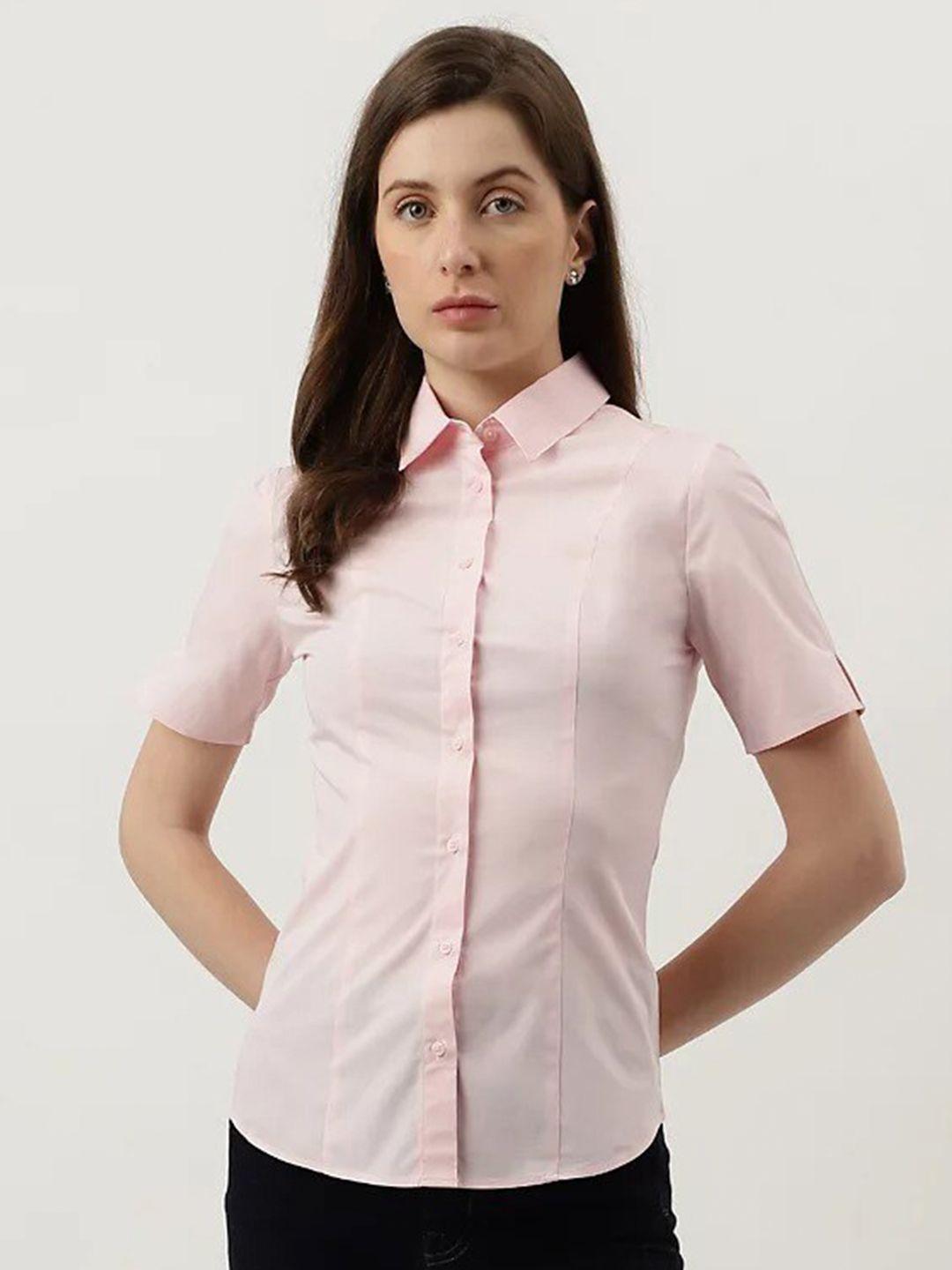 marks & spencer spread collar cotton casual shirt