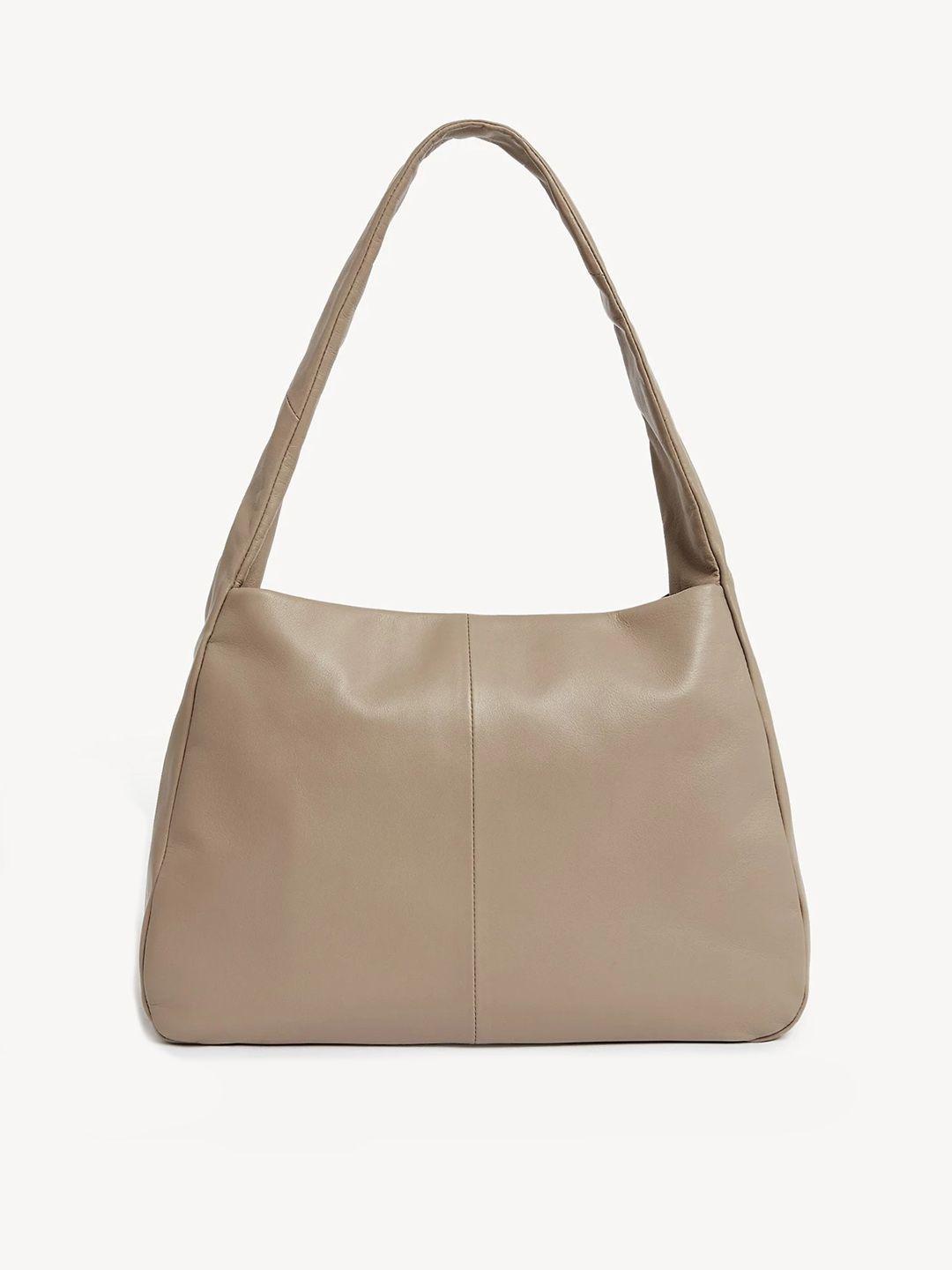 marks & spencer structured leather shoulder bag