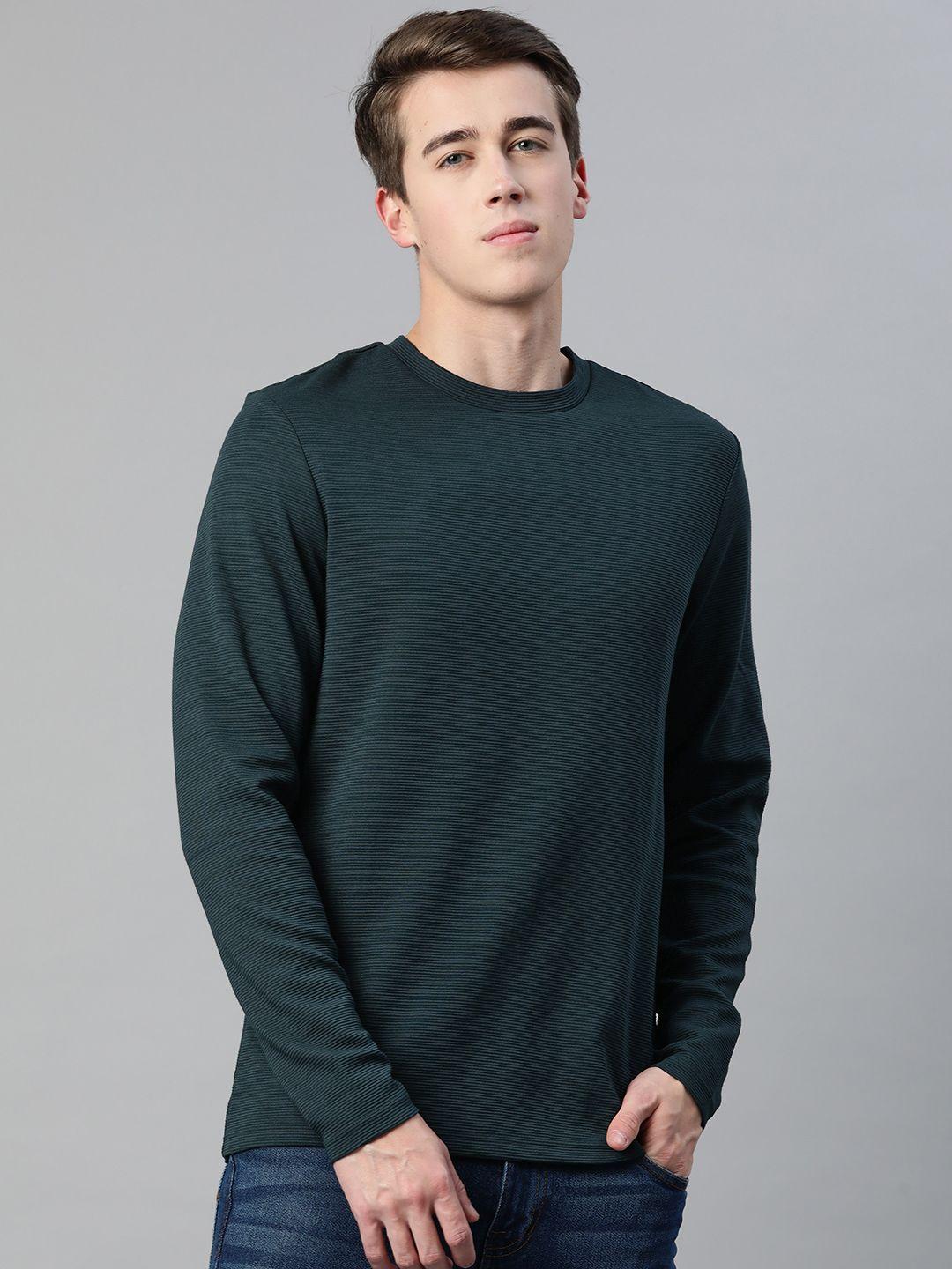 marks & spencer textured round neck sweatshirt