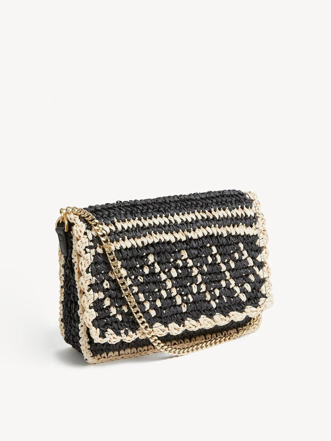 marks & spencer textured structured sling bag