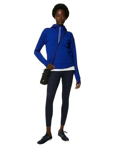 marks & spencer ultraheat™ half zip relaxed hoodie t515773cobalt (l)