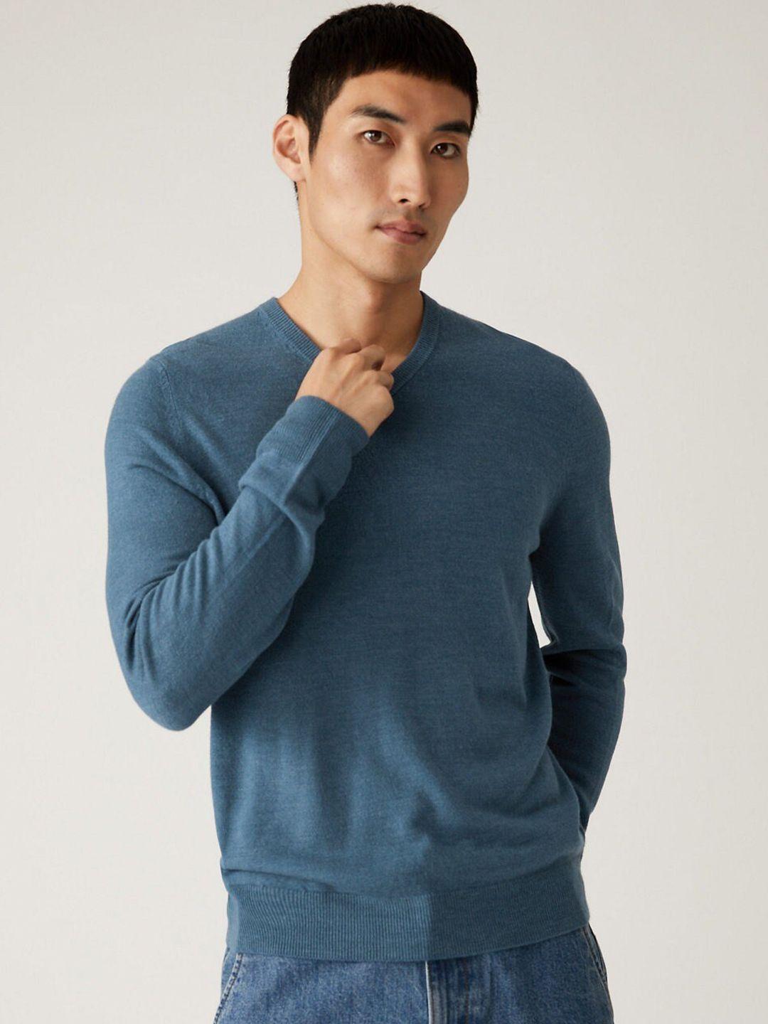 marks & spencer v-neck long sleeves pullover