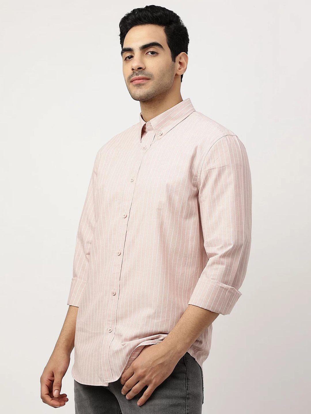marks & spencer vertical striped casual shirt