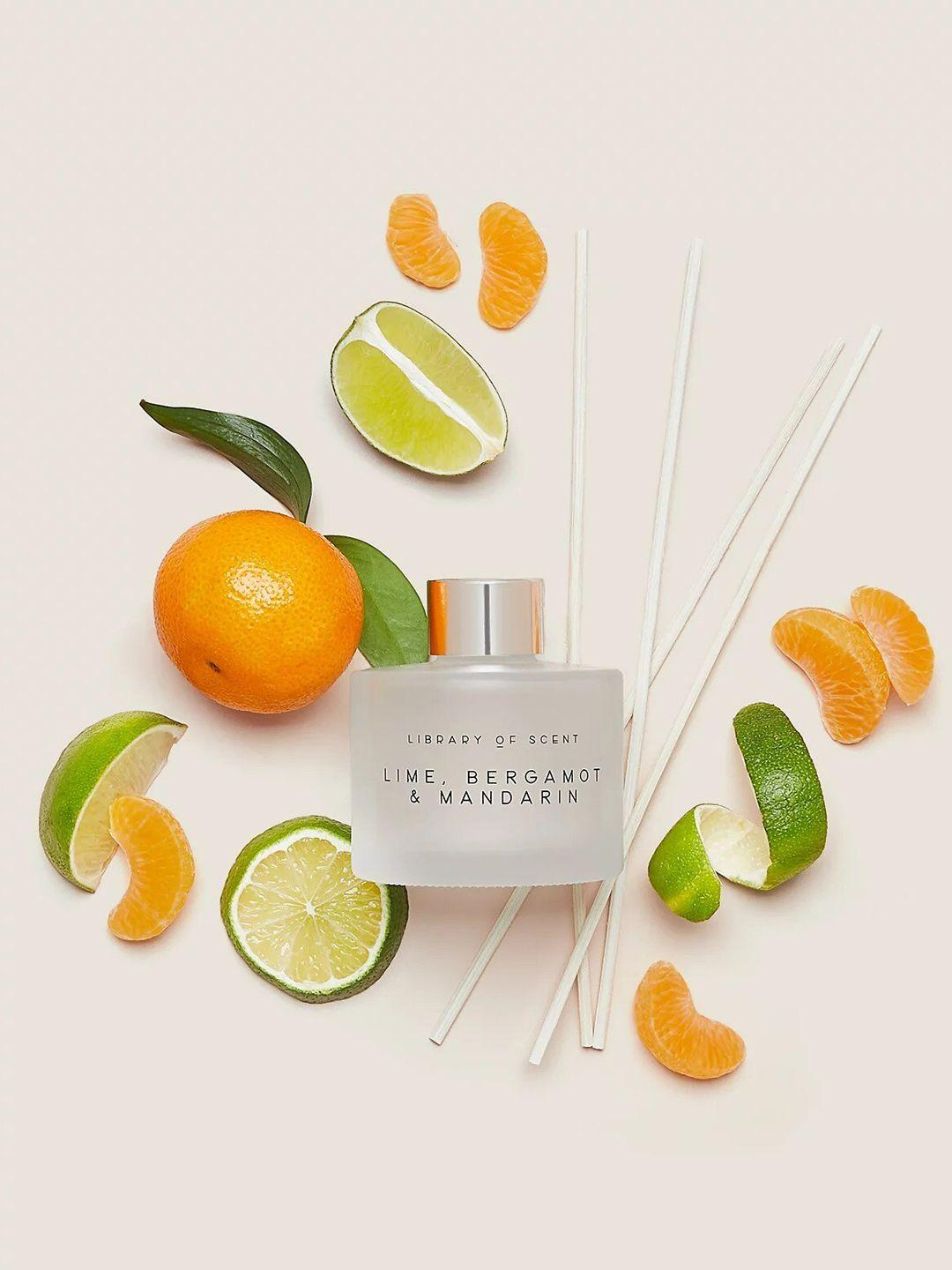 marks & spencer white & beige lime bergamot & mandarin scented diffuser