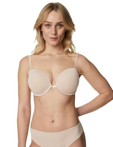 marks & spencer women's polyamide wired modern padded bra (60636844017_opaline