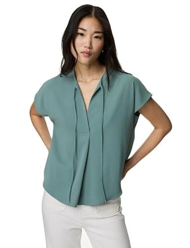 marks & spencer women's regular fit blouse (60649514003_dark sage