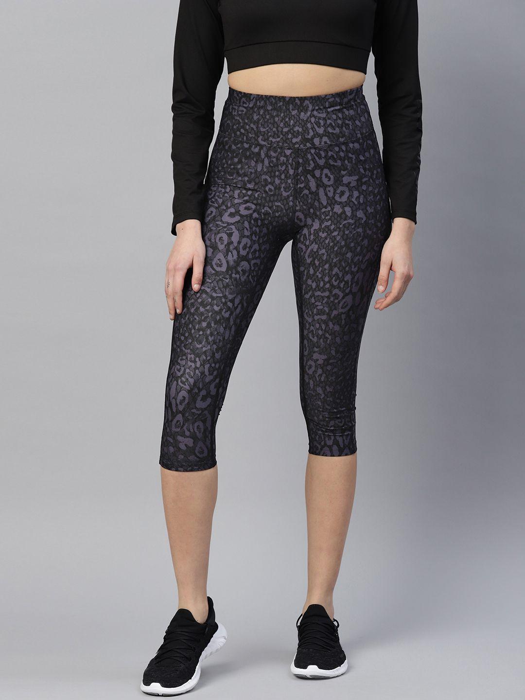 marks & spencer women animal print high-rise capri tights