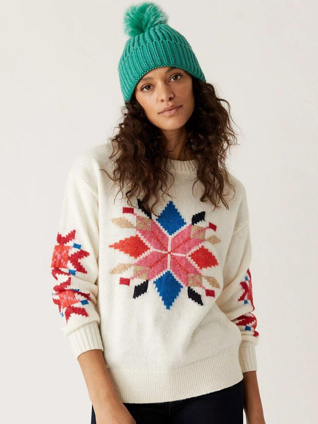 marks & spencer women floral printed pullover