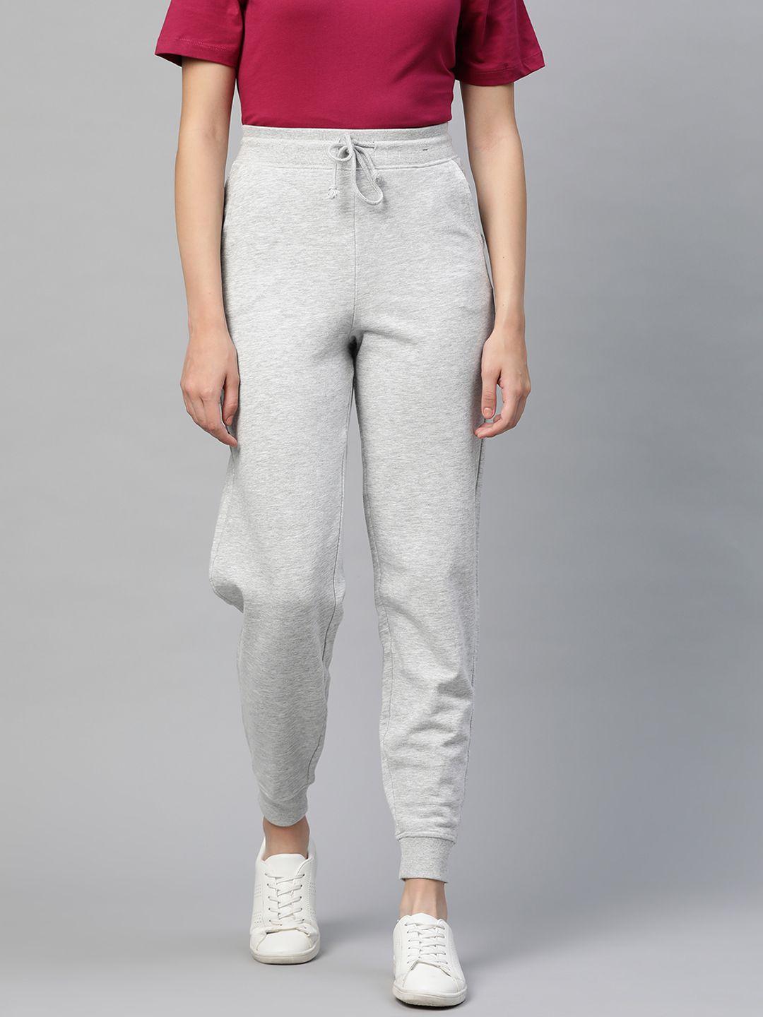 marks & spencer women grey melange solid  joggers