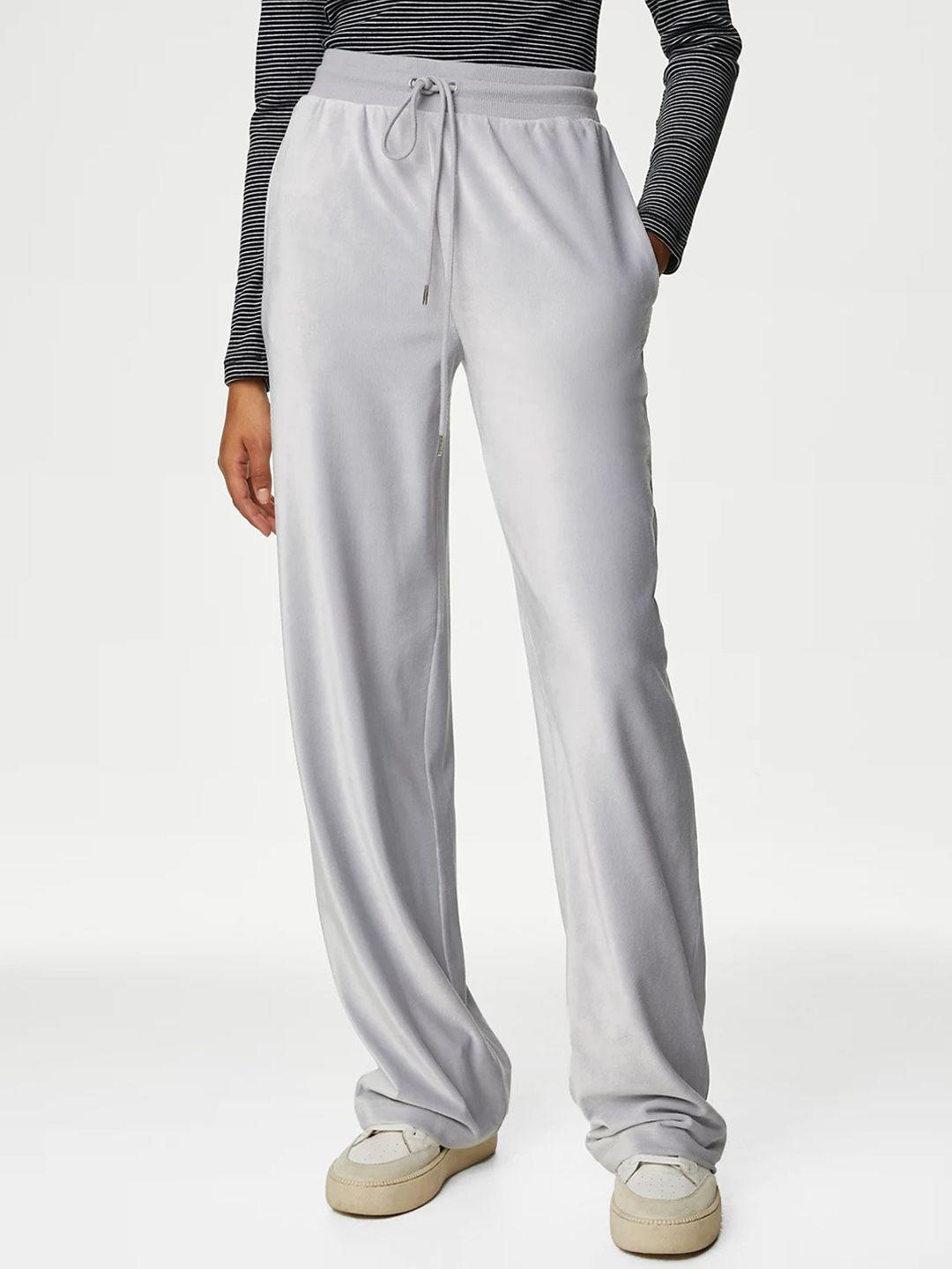 marks & spencer women mid-rise track pants