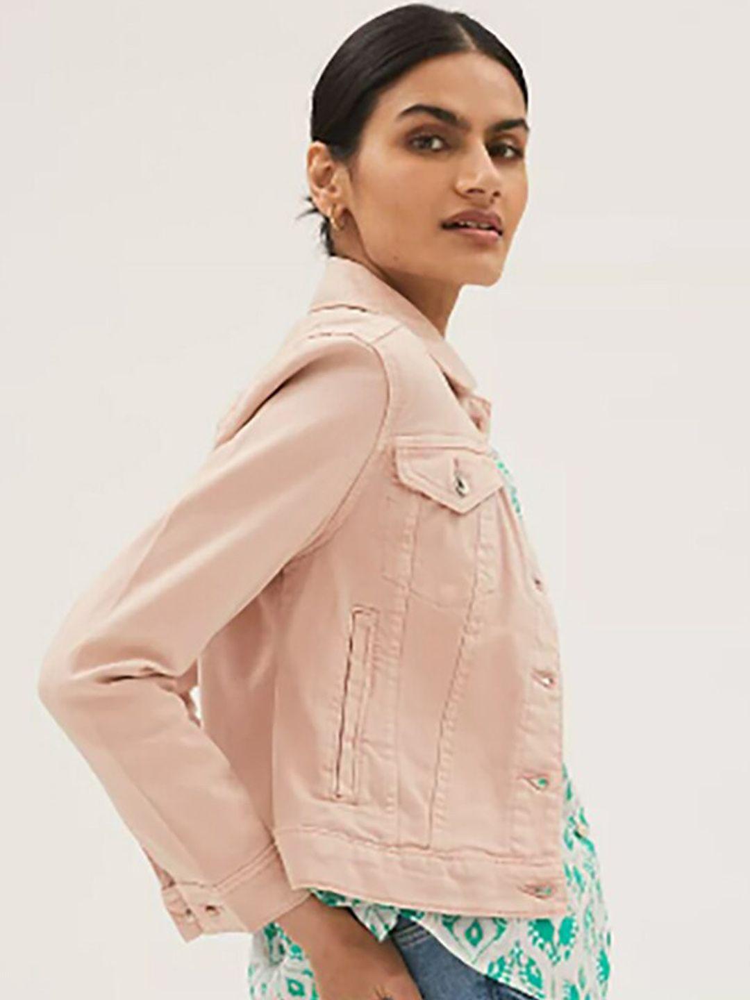 marks & spencer women pink longline tailored jacket