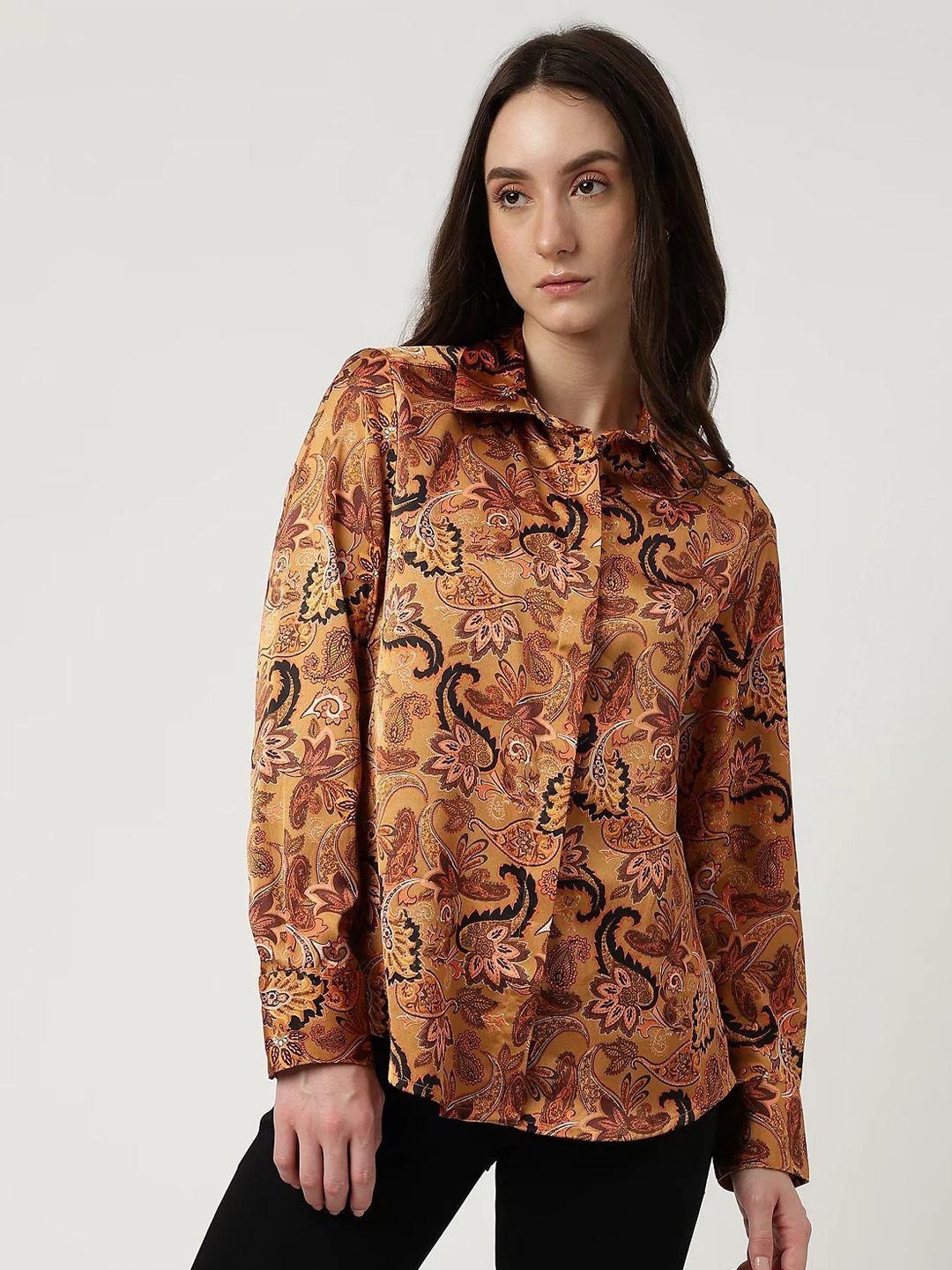 marks & spencer women printed casual shirt