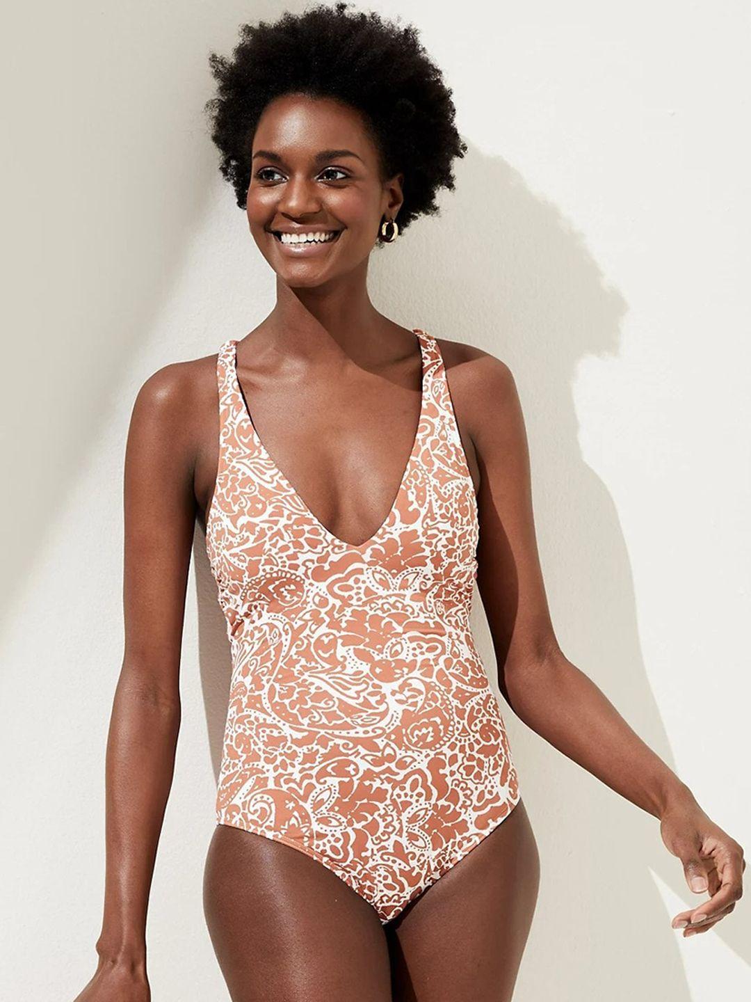 marks & spencer women printed one-piece swimsuit
