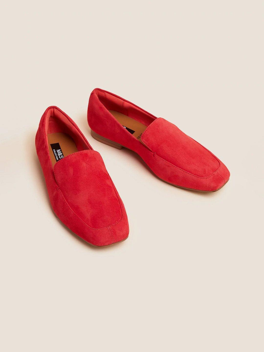 marks & spencer women suede loafers