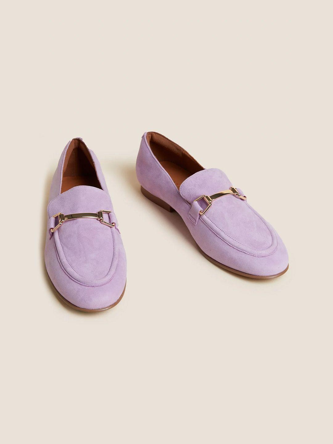 marks & spencer women suede loafers