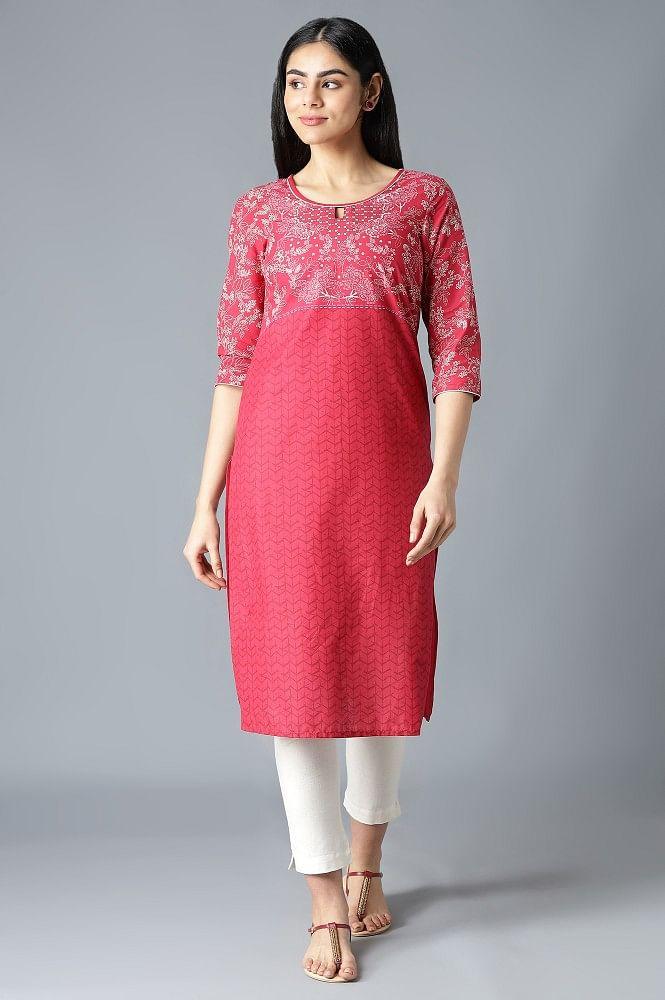 maroon ethnic kurta