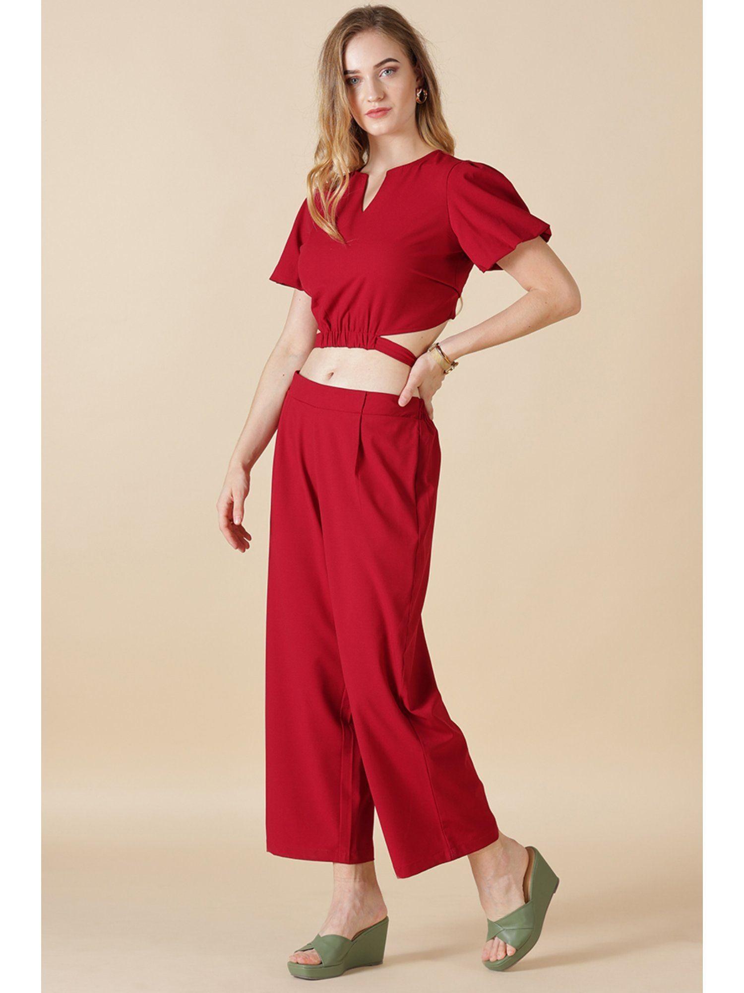 maroon georgette pant (28)