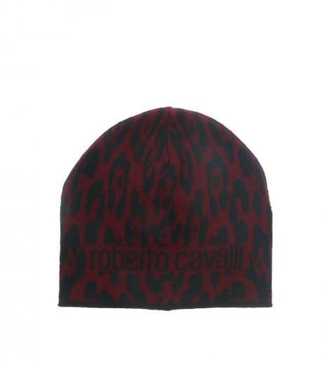 maroon jaguar beanie