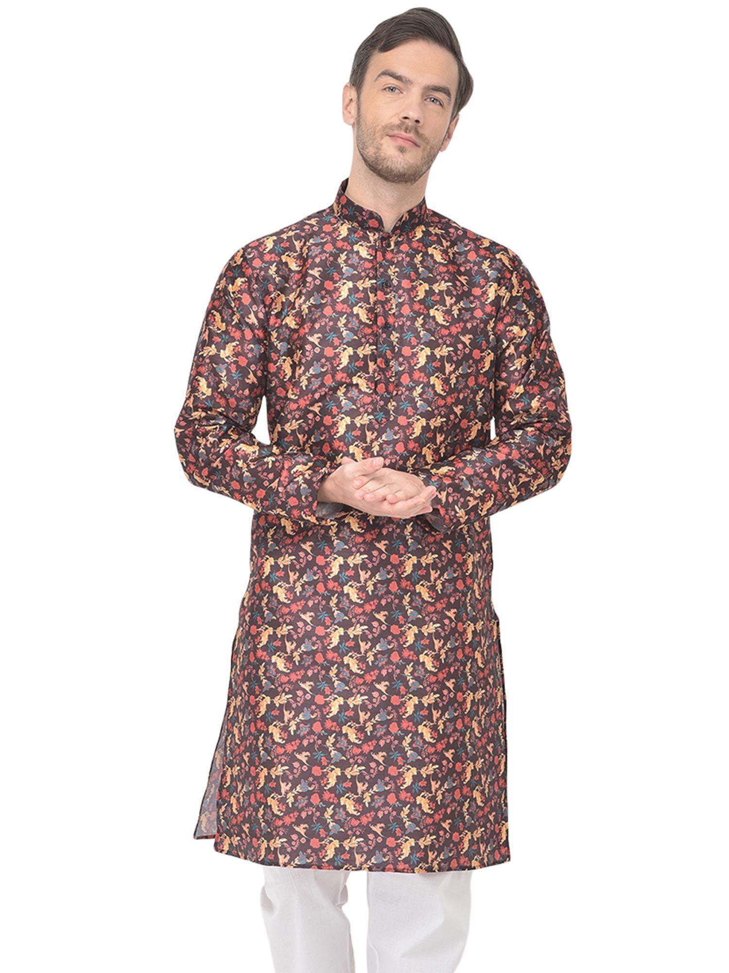 maroon kurta for men