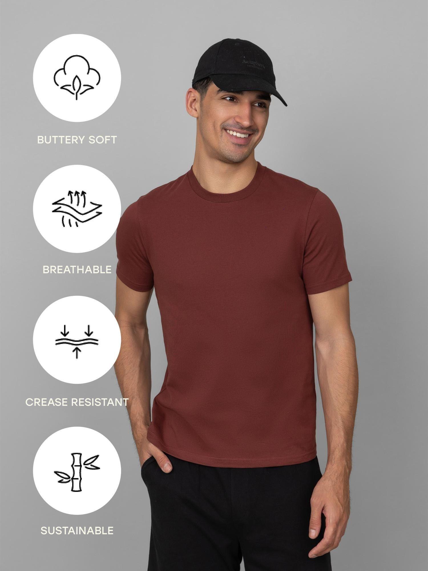 maroon mens essential t-shirt